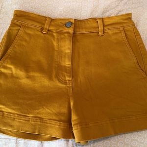 Everlane Cotton Twill Short | Golden Yellow | Sz 6